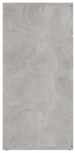 vidaXL Komoda betónová sivá 80x36x75 cm drevotrieska-