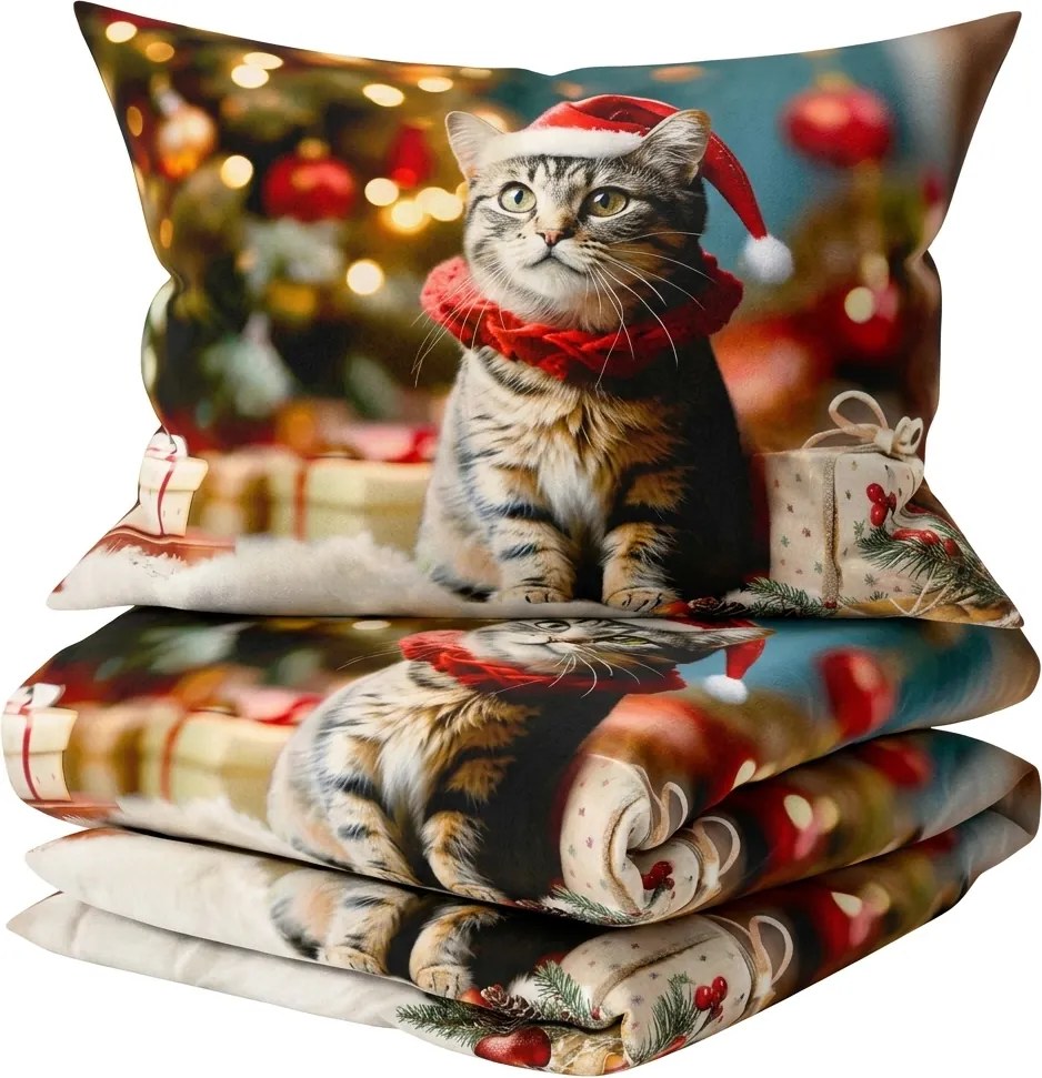3D Bavlnené obliečky HOLLY PAWS farebné + obliečka na vankúšik 40x50 cm zdarma Rozmer obliečky: 70 x 90 cm | 140 x 200 cm