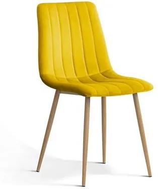 OVN stolička TUX žltá/dub
