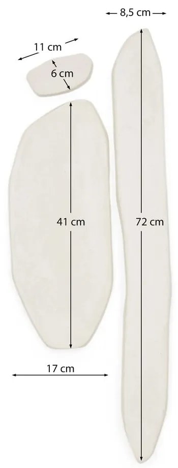 Nástenné dekorácie v súprave 3 ks 25,5x71,5 cm Siluna – Kave Home