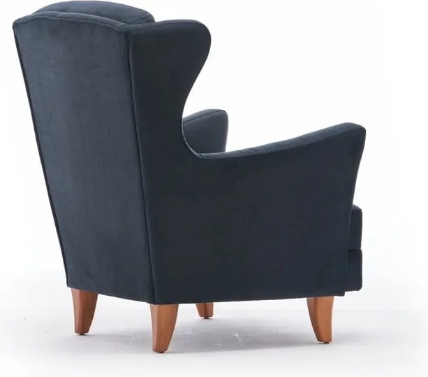 Tmavosivé kreslo ušiak Lola Brejer – Artie