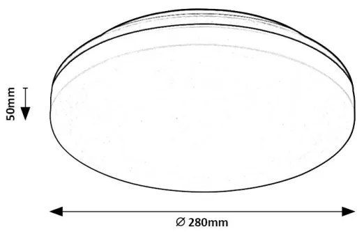Rabalux 7265 - LED Kúpeľňové stropné svietidlo PERNIK LED/24W/230V IP54