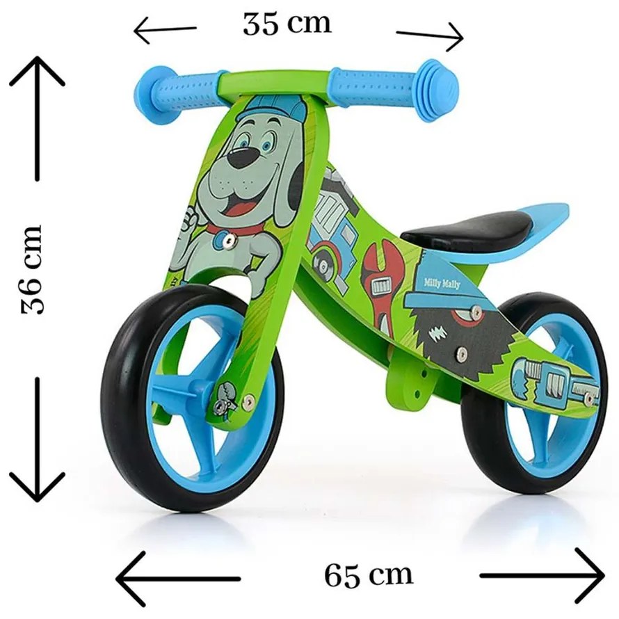 Detské multifunkčné odrážadlo bicykel 2v1 Milly Mally JAKE Bob