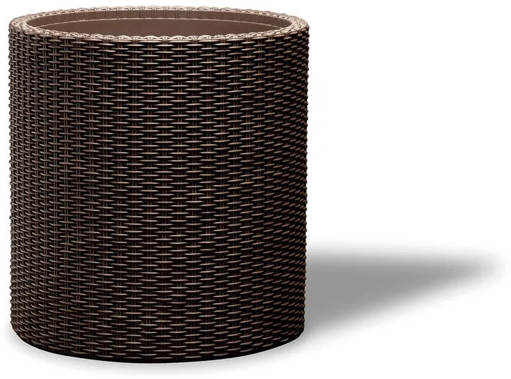 Keter kvetináč CYLINDER - M - hnedý