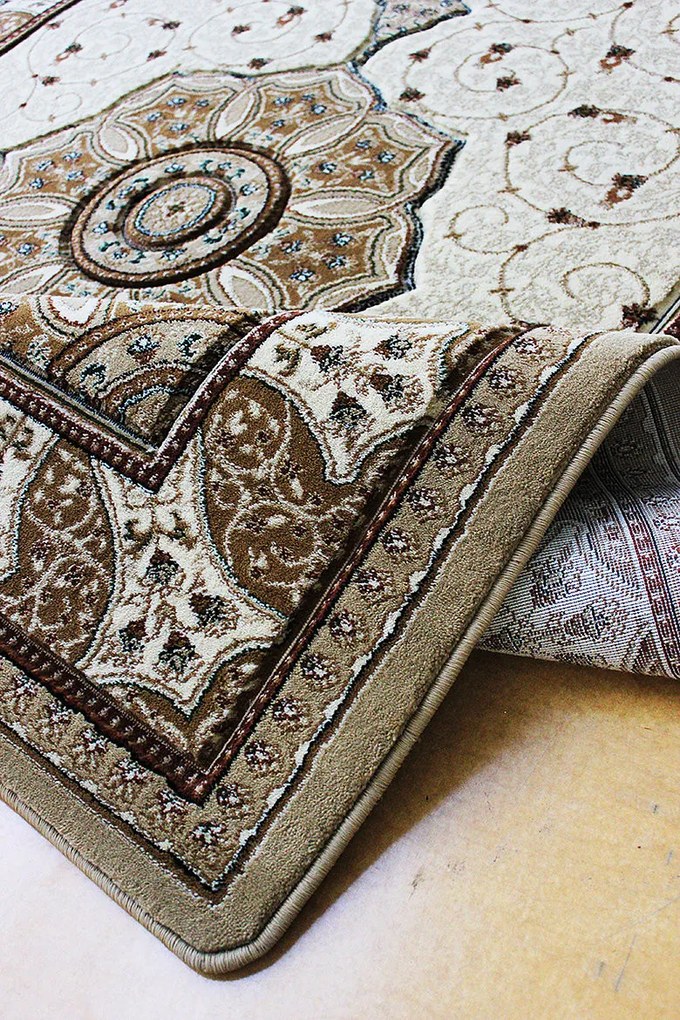 Berfin Dywany, Kusový koberec Adora 5792 K (Cream), 160x220, hnedá, chodba / predsieň