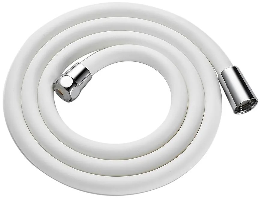 Sprchová hadica silikónová Fit White 150 cm biely