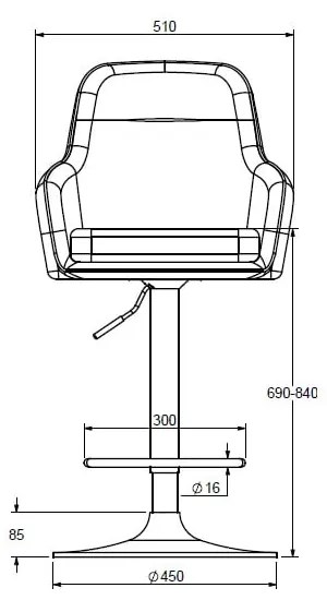 Krémové barové stoličky v súprave 2 ks (výška sedadla 69 cm) Avola – Unique Furniture