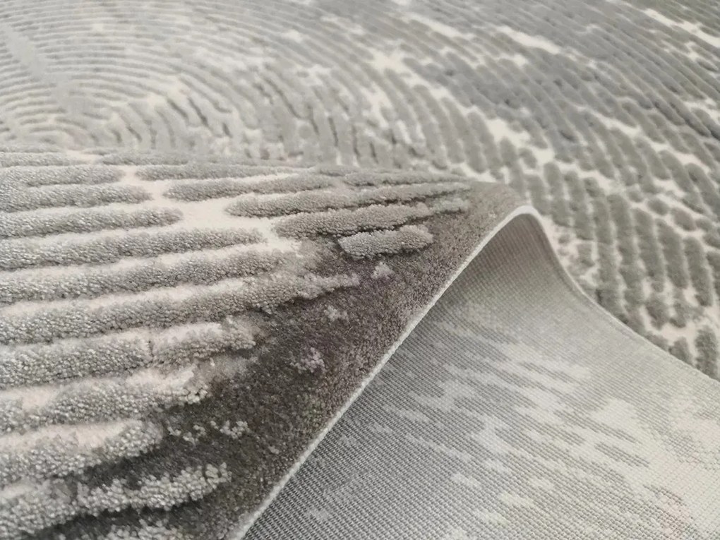 Berfin Dywany, Kusový koberec Vals 8125 Grey, 80x150, šedá, kancelária