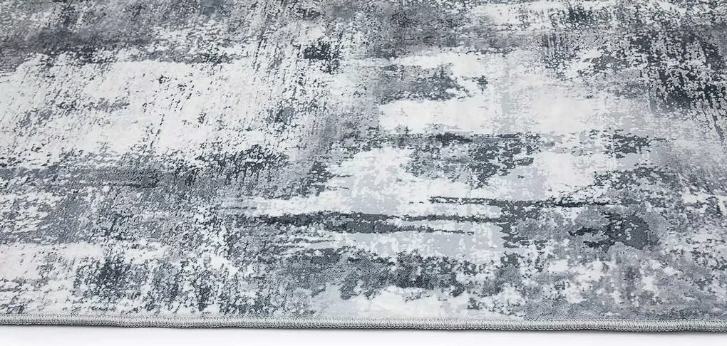 TA Sivý protišmykový abstraktný Koberec 230811-5 BARI PRINT Rozmer: 140x200 cm