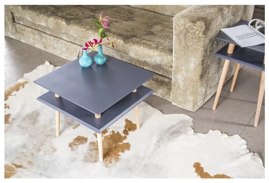 Biely konferenčný stolík Ragaba Square, 55 × 55 cm