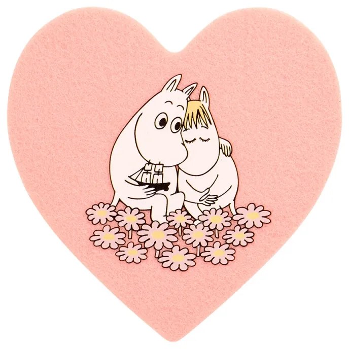 Set podtáciek Moomin Together, 4ks / ružové