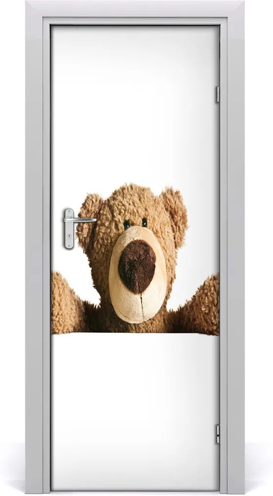 Samolepiace fototapety na dvere  plyšový medvedík