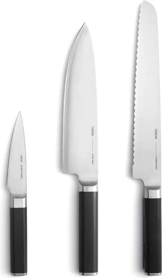 Súprava nožov 3 ks z nehrdzavejúcej ocele Trino – FABINI