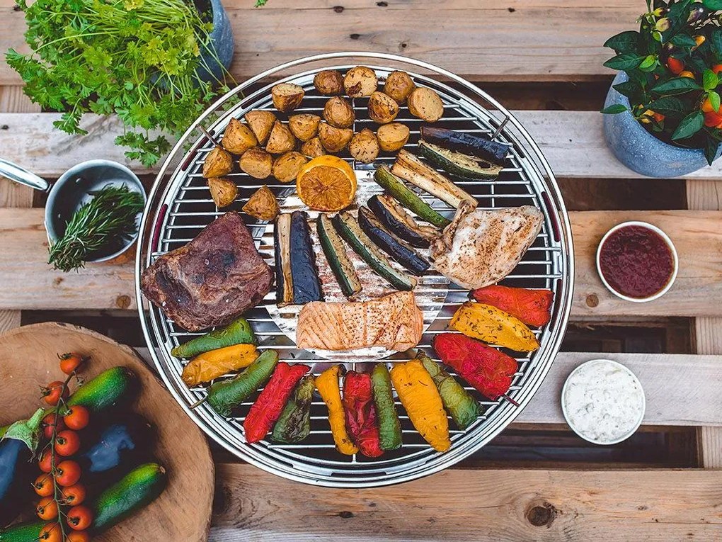 LotusGrill XL s taškou + 1 sada batérií + 1kg uhlia + 1 gél