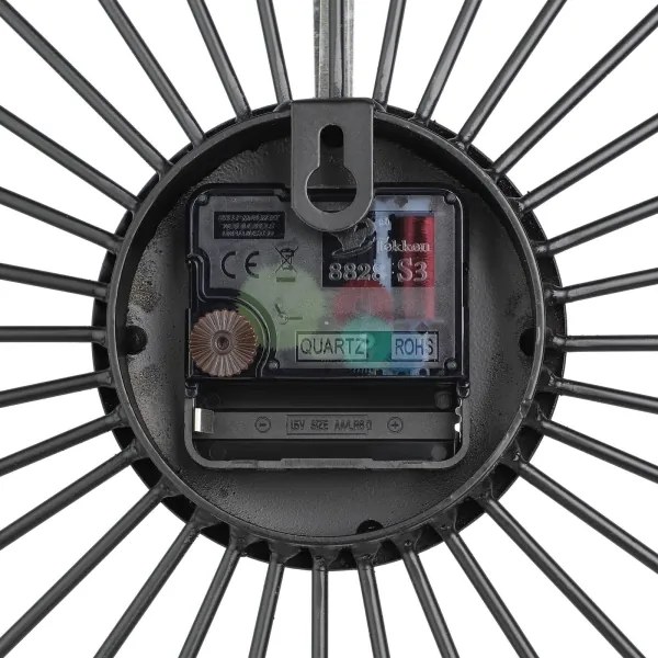 Eglo 425516 - Nástenné hodiny MATSUMOTO 1xAA 60x60 cm čierna