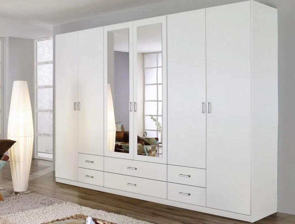 Šatníková skriňa Gamma, biela