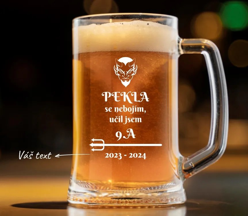 Dekorant Pivný polliter pre učiteľov PEKLA SA NEBOJÍM