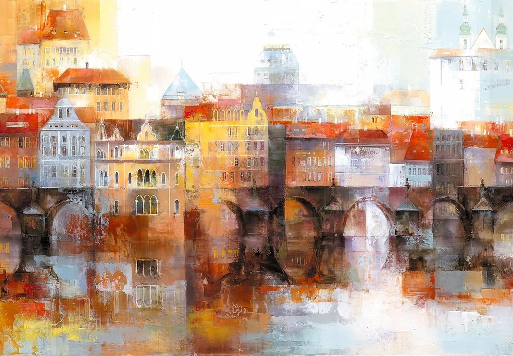 Fototapeta - Maľovaná Praha (147x102 cm)