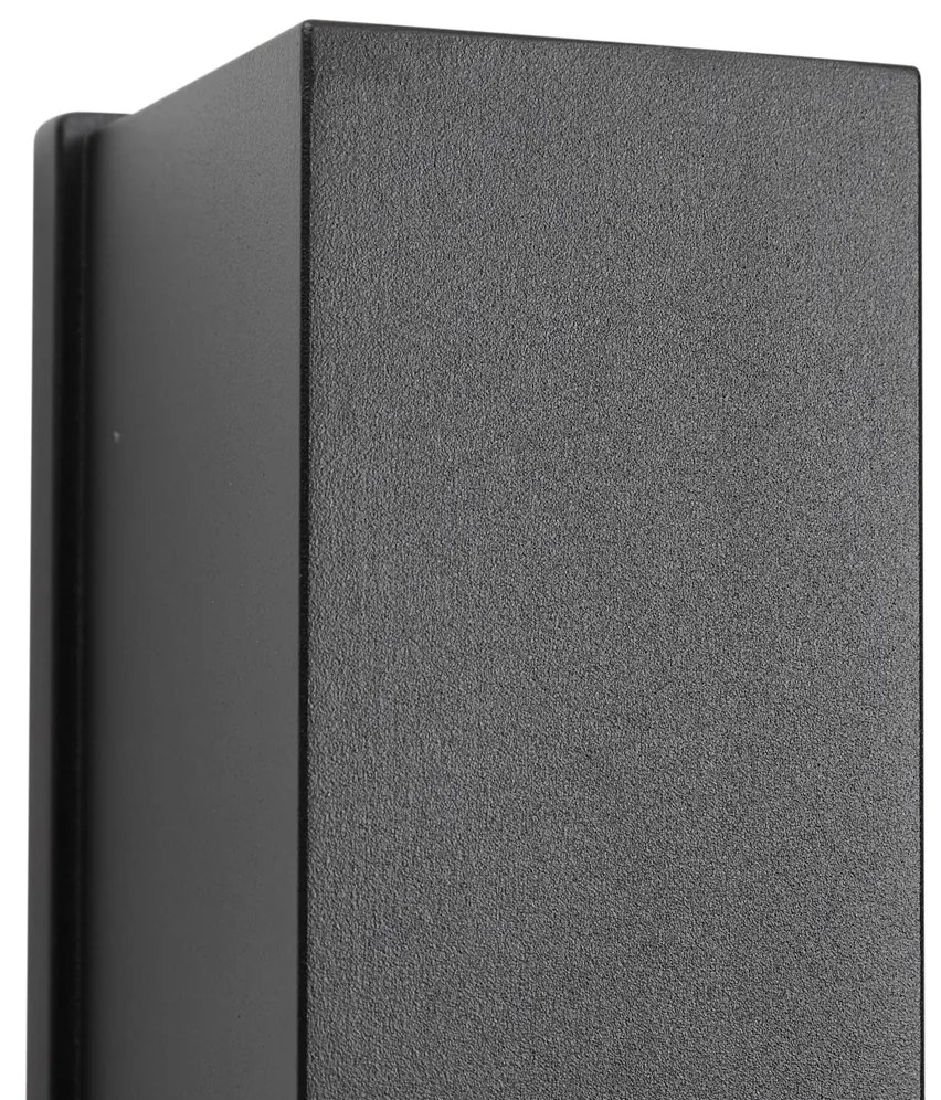 Nástenné svietidlo čierne magnetické vrátane LED nabíjateľné - Baleno