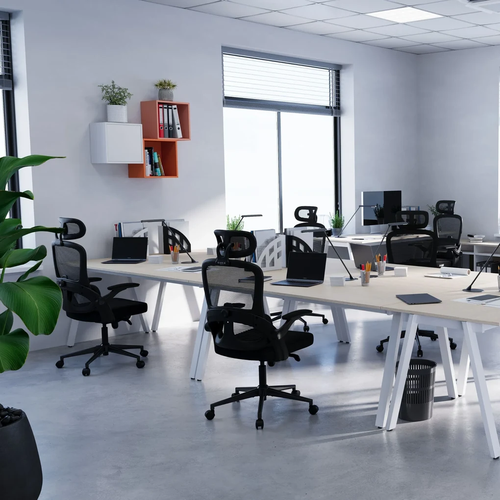 Ergonomická kancelárska stolička Diablo V-Light, čierna