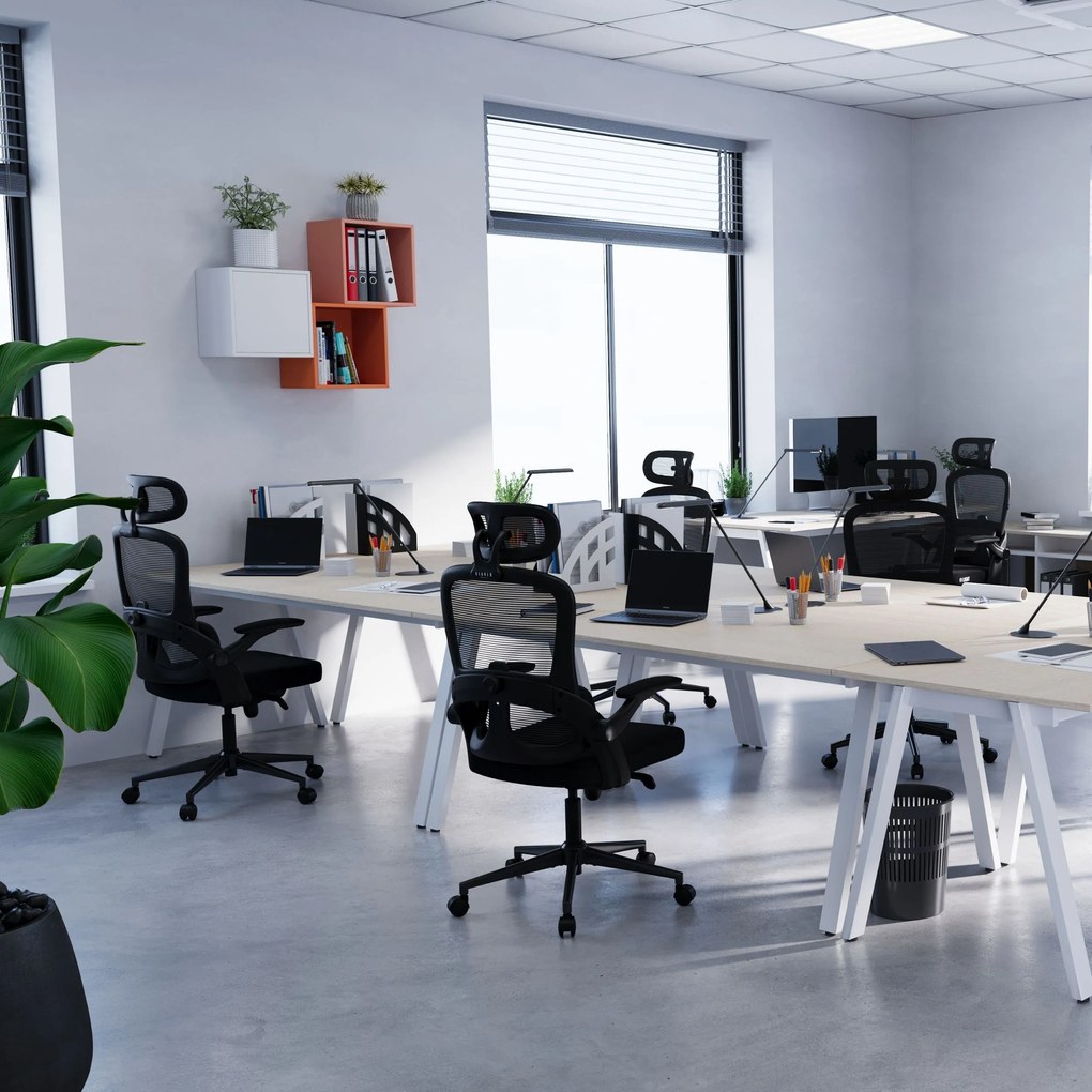 Ergonomická kancelárska stolička Normal Size, čierna: Diablo V-Light