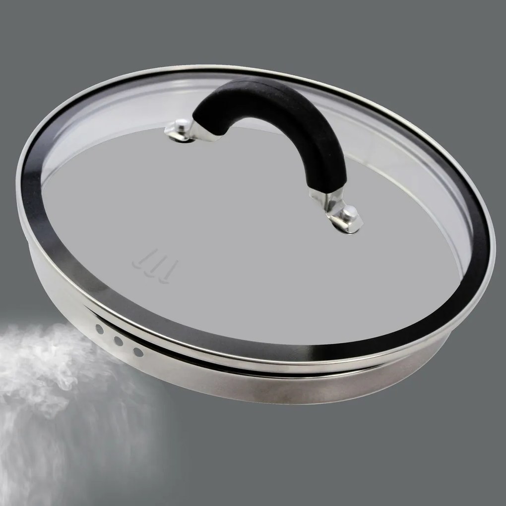 Elo 50904 Basic 4-dielna súprava nehrdzavejúcich hrncov Black Steam