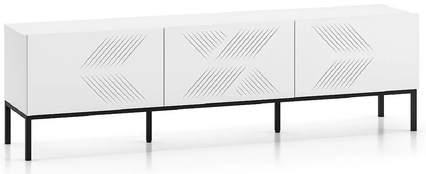 TV stolík Clearing 04 biela/čierna