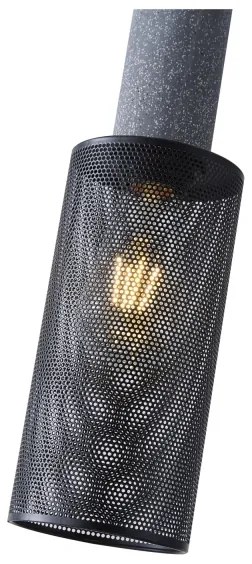 Luster na lanku 1xE27/40W/230V čierna