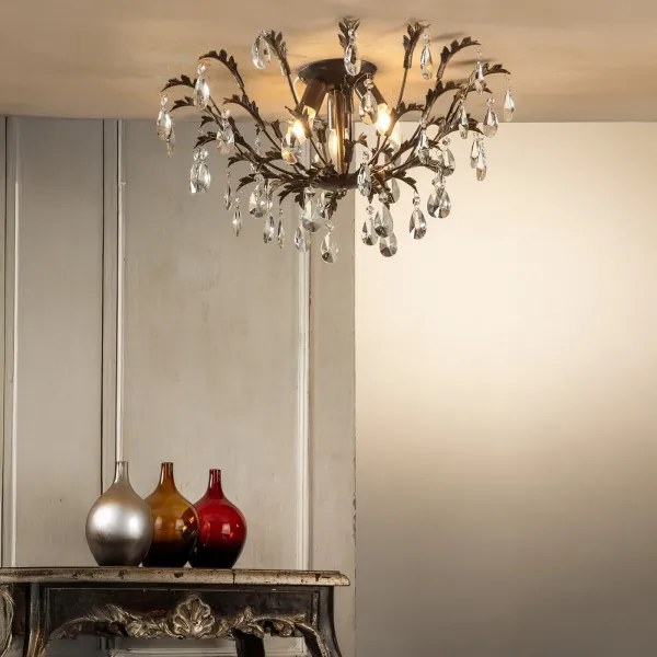 ONLI - Stropné svietidlo TERESA 3xE14/6W/230V bronzové