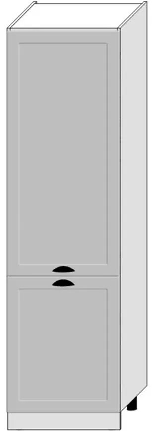 Kuchynská skrinka Adele D60sł 2133 Pl 2fr Šedá Mat/Biely