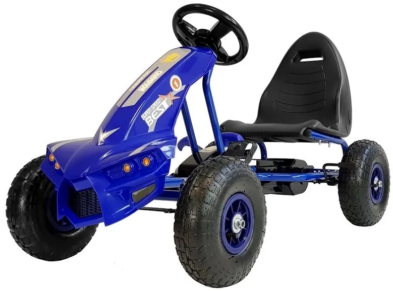 LEAN TOYS Šľapacia kára A-18 modrá - 2023