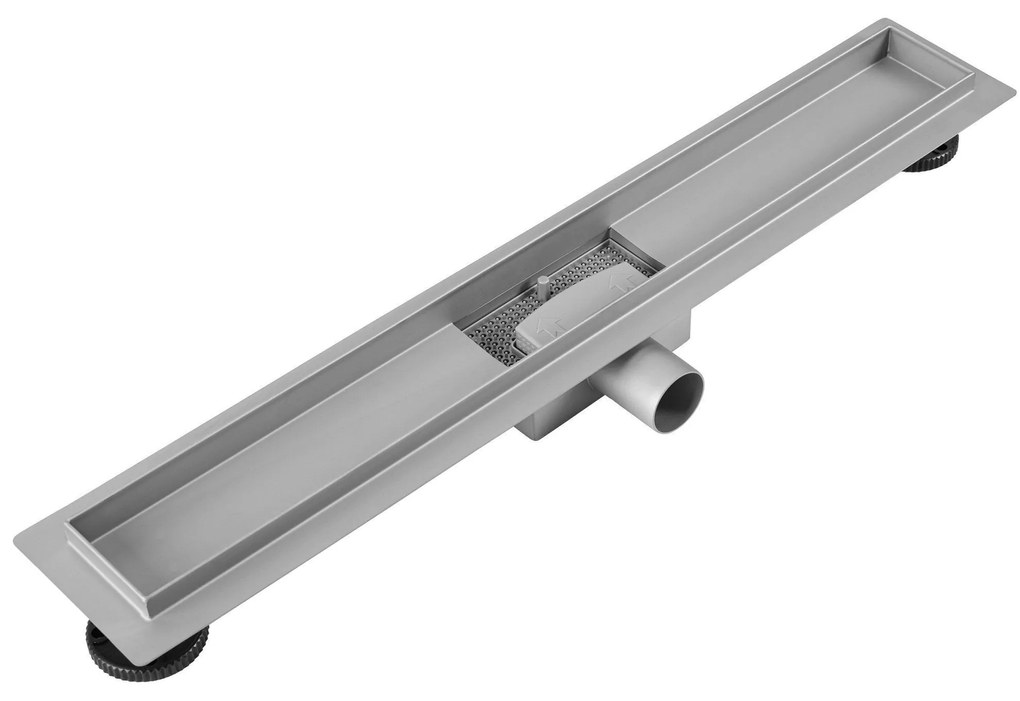 Rea Neox, odtokový sprchový žľab 100 cm, brúsená oceľ, REA-G2505