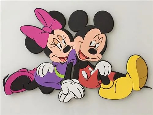 3D Penová dekorácia na stenu Miki a Minnie SRMK-0020, rozmer 45 x 29 cm, IMPOL TRADE