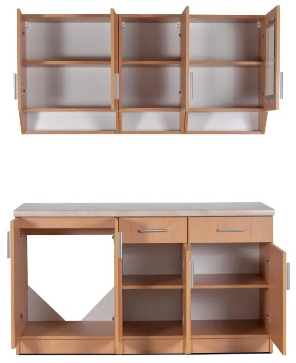 Kuchynská linka Diana 150, buk