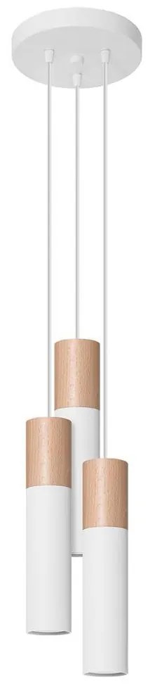 Sollux SL.1013 - Luster na lanku PABLO 3xGU10/40W/230V biela