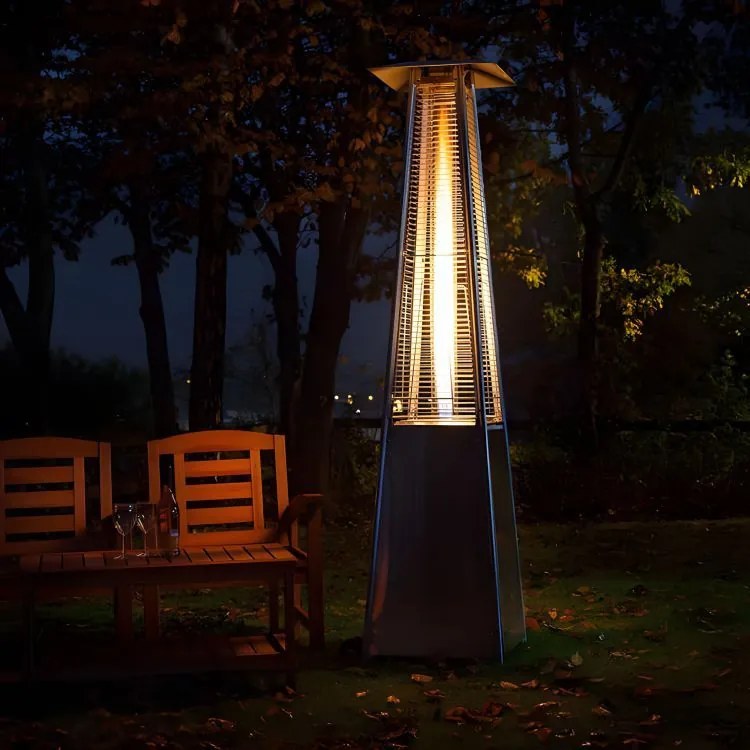 Plynový ohrievač slnečníkov 13 kW pre terasu a záhradu, redukčný kryt hadice MultiGarden