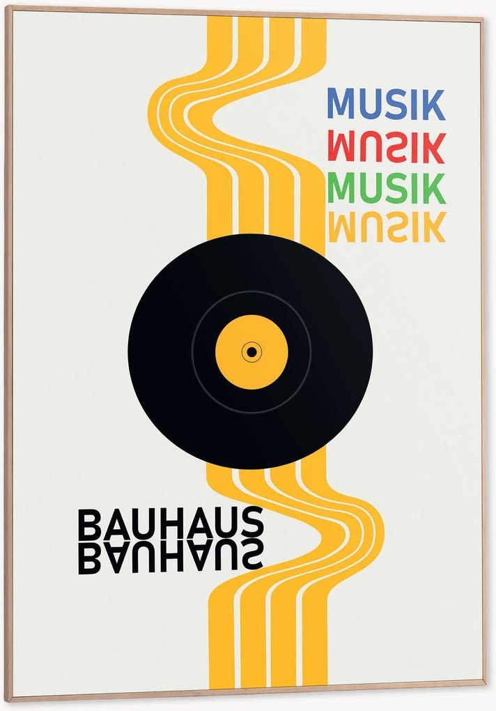 Nástenná dekorácia v ráme Bauhaus