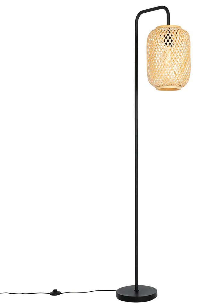 Inteligentná stojaca lampa bambusová vrátane WiFi ST64 - Yvonne