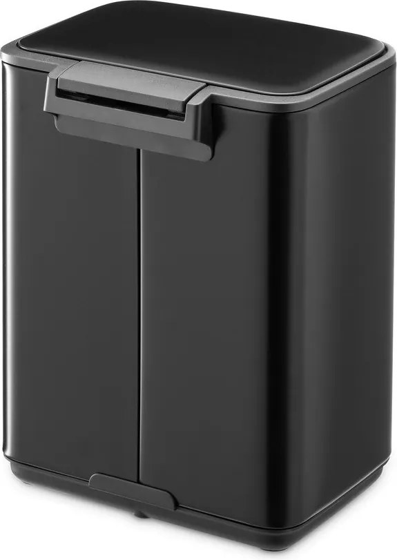 Matne čierny pedálový oceľový odpadkový kôš 4 l Bo – Brabantia