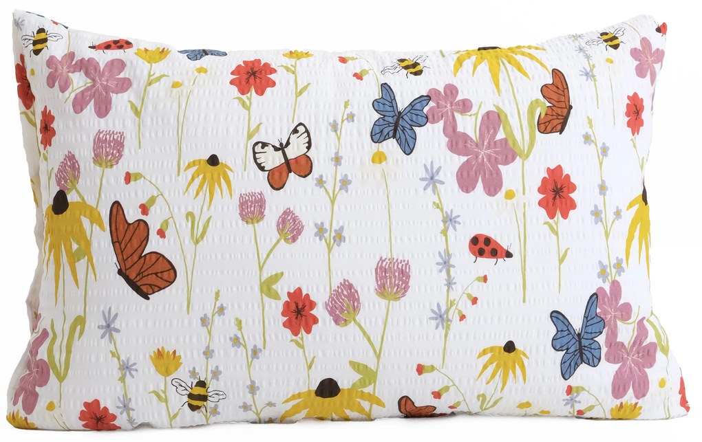 Krepová obliečka na vankúš Renforcé 40 × 60 cm - Motýliky