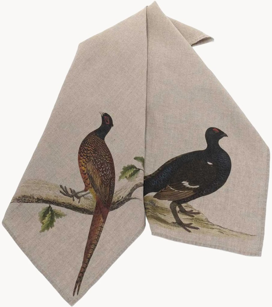 Ľanové kuchynské utierky Forest Birds, 2 ks