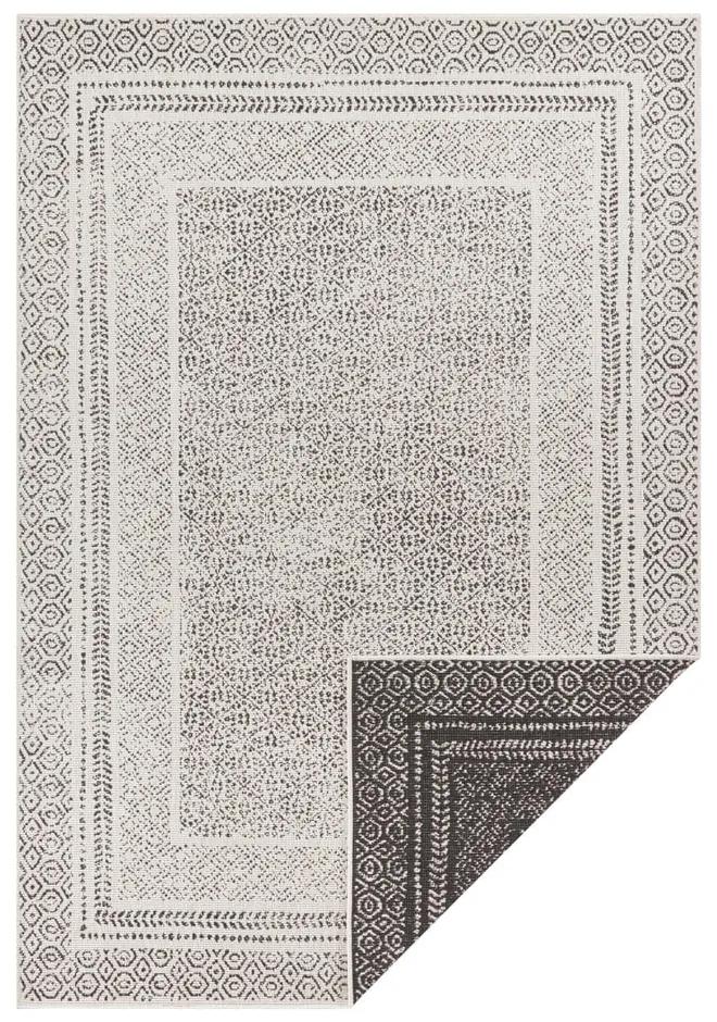 Čierno-biely vonkajší koberec Ragami Berlin, 200 x 290 cm