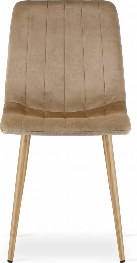 AKCIA Hnedá zamatová stolička LAVA II. akosť