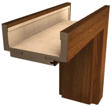 Obložková zárubňa Naturel 80 cm pre hrúbku steny 22-24 cm brest ľavá O8J80L