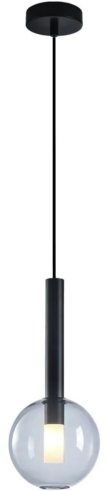 Luster na lanku NIKO 1xG9/9W/230V pr. 15 cm čierna