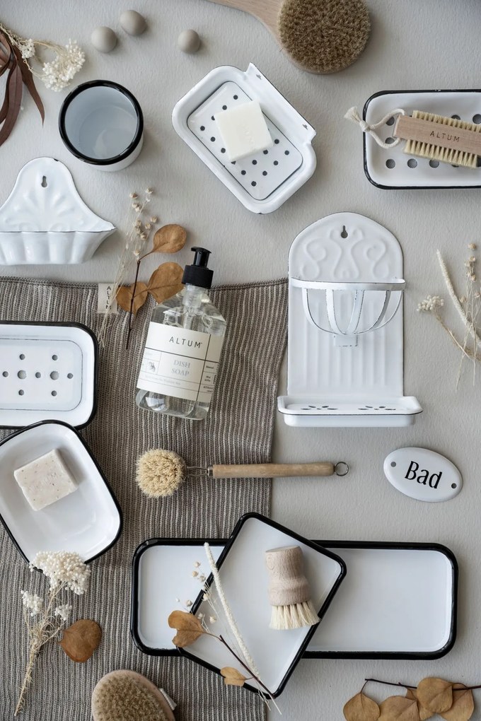 Ib Laursen Smaltovaná nástenná mydelnička