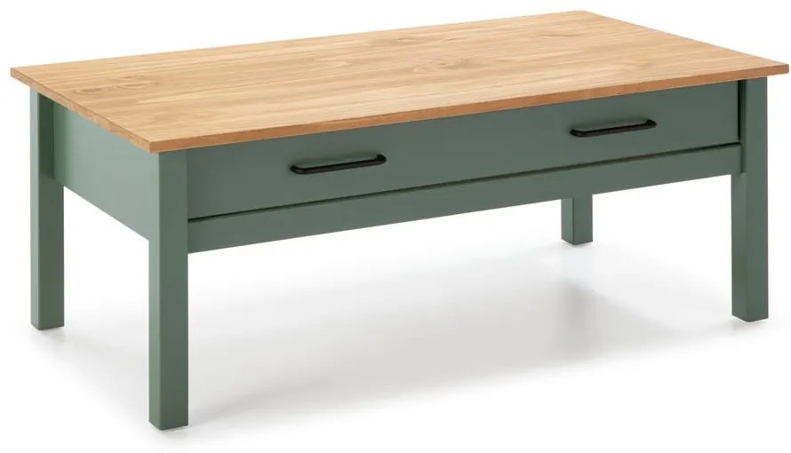 Zelený drevený konferenčný stolík Marckeric Miranda
