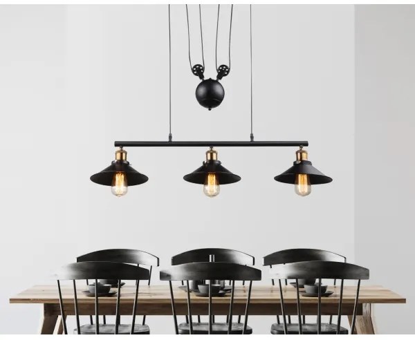 Globo 15053-3 - Luster LENIUS 3xE27/60W/230V