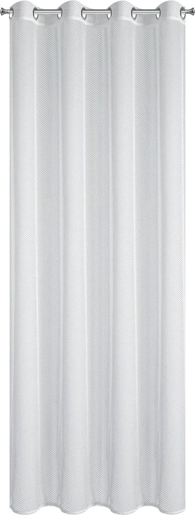 ZÁCLONA NA KRÚŽKOCH ABI1 140X250 CM BIELA