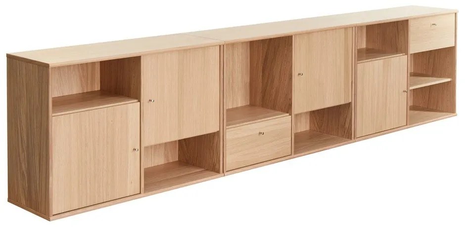 Nízka komoda v dekore duba 267x61 cm Mistral - Hammel Furniture